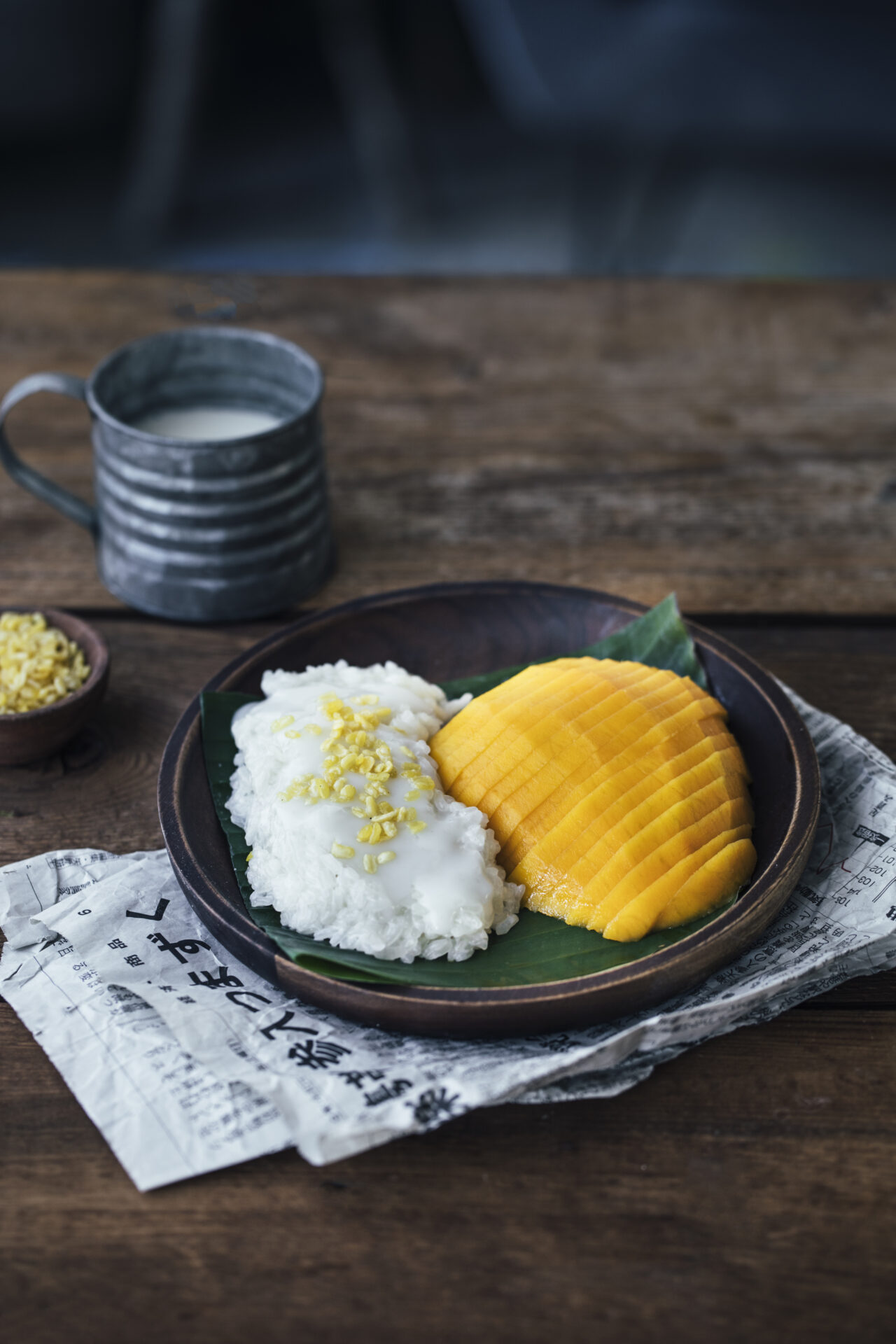 Mango sticky rice pudding, riz gluant au lait de coco et mangue - Recettes  de cuisine Ôdélices
